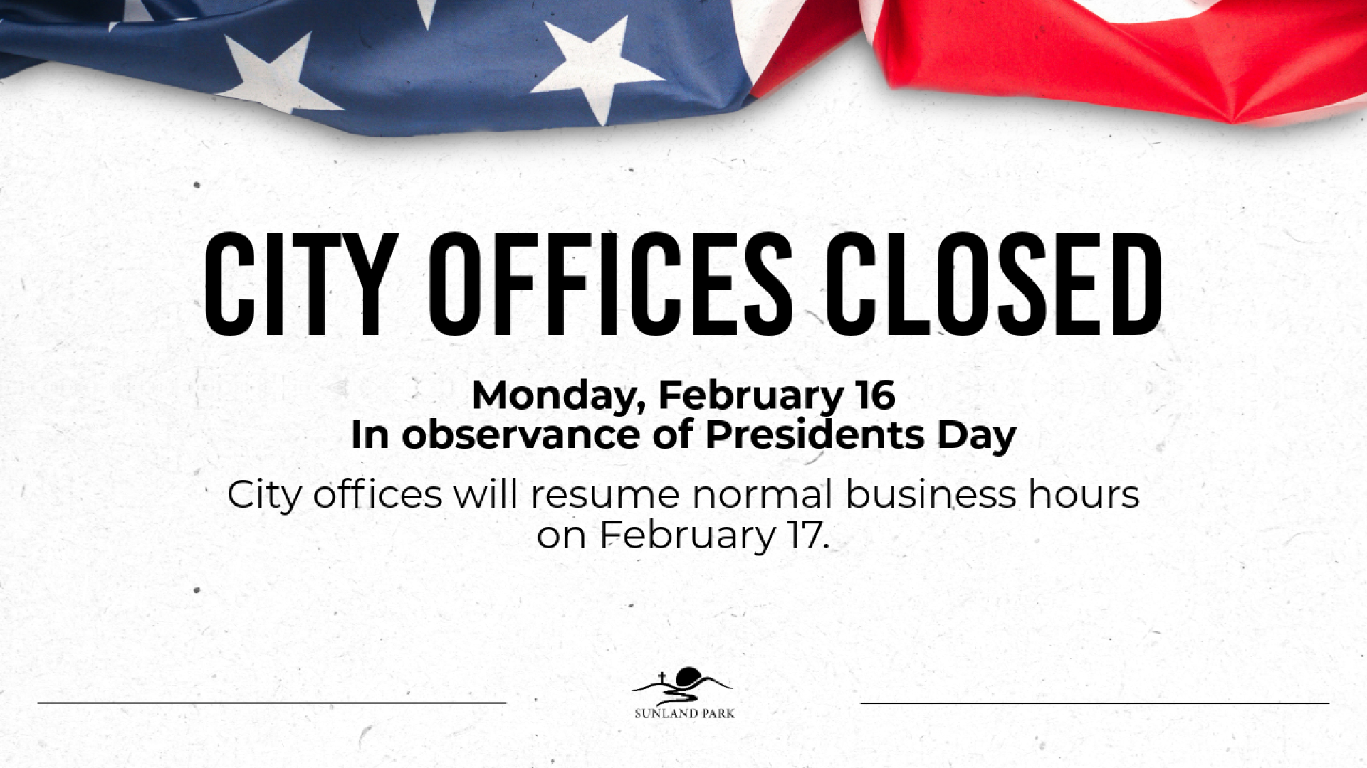 COSP Presidents Day Closure-2